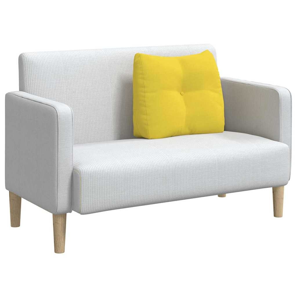 VidaXL Rugkussen Lichtgeel 60 x 24 x 50 cm Stof