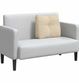 VidaXL Rugkussen Crème 60 x 24 x 50 cm Stof