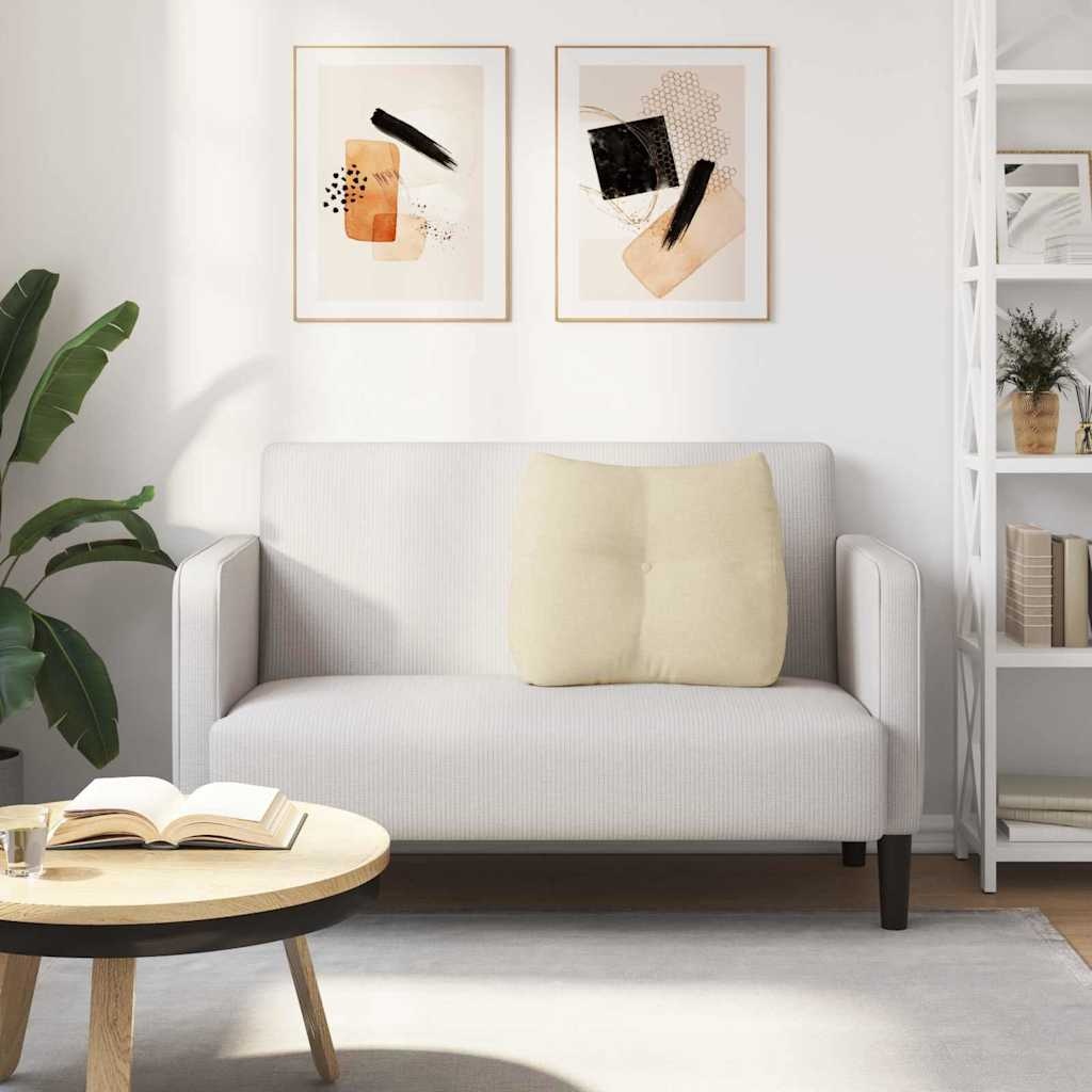 VidaXL Rugkussen Crème 60 x 24 x 50 cm Stof