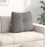 VidaXL Rugkussen Taupe 60 x 24 x 50 cm Stof