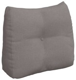 VidaXL Rugkussen Taupe 60 x 24 x 50 cm Stof