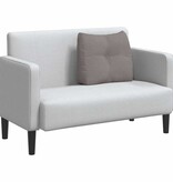 VidaXL Rugkussen Taupe 60 x 24 x 50 cm Stof