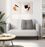 VidaXL Rugkussen Taupe 60 x 24 x 50 cm Stof