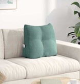 VidaXL Rugkussen Zeegroen 45 x 24 x 50 cm Fluweel