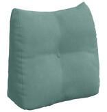 VidaXL Rugkussen Zeegroen 45 x 24 x 50 cm Fluweel