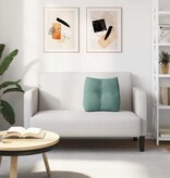 VidaXL Rugkussen Zeegroen 45 x 24 x 50 cm Fluweel