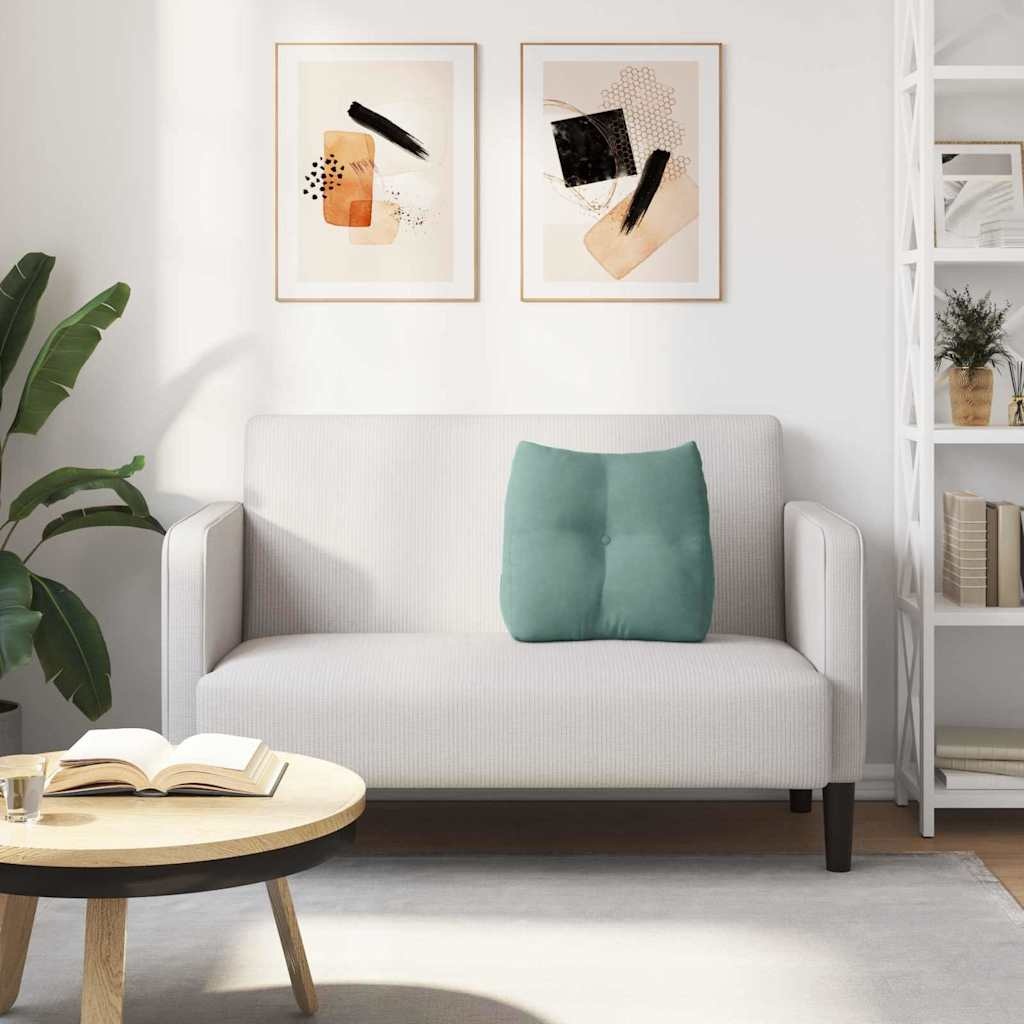 VidaXL Rugkussen Zeegroen 45 x 24 x 50 cm Fluweel