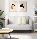 VidaXL Rugkussen Crème 45 x 24 x 50 cm Fluweel