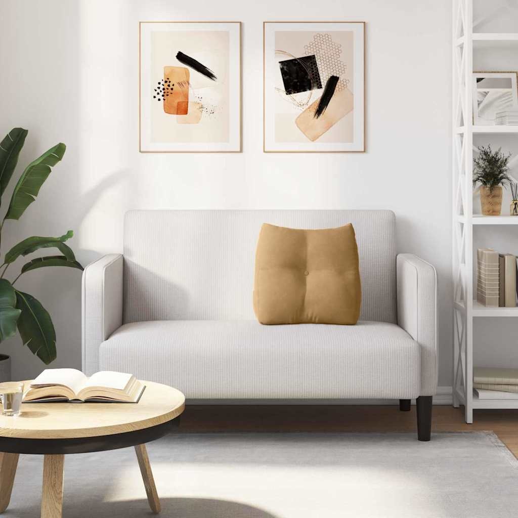 VidaXL Rugkussen Bruin 45 x 24 x 50 cm Fluweel