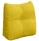 VidaXL Rugkussen Geel 45 x 24 x 50 cm Fluweel