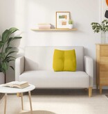 VidaXL Rugkussen Geel 45 x 24 x 50 cm Fluweel