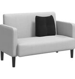 VidaXL Rugkussen Zwart 45 x 24 x 50 cm Fluweel