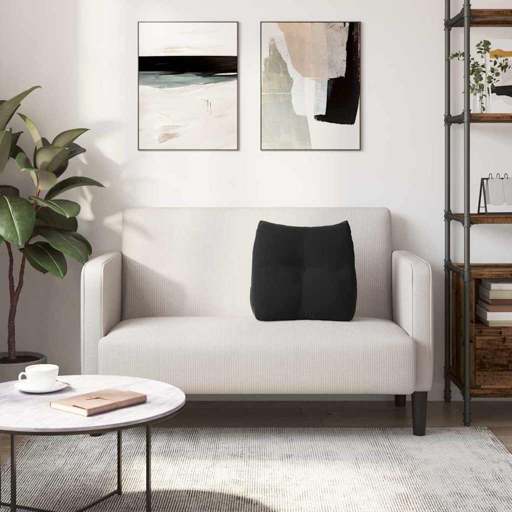 VidaXL Rugkussen Zwart 45 x 24 x 50 cm Fluweel