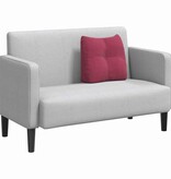 VidaXL Rugkussen Wijnrood 45 x 24 x 50 cm Fluweel