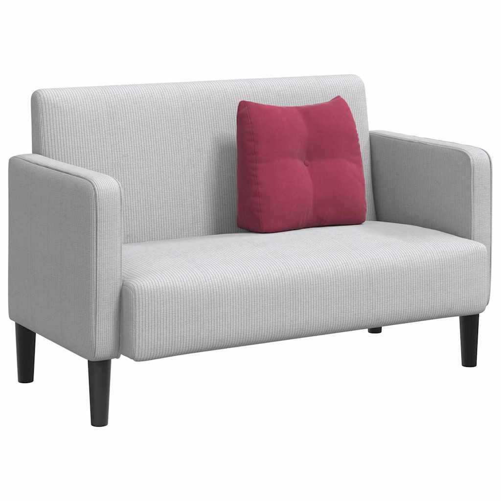 VidaXL Rugkussen Wijnrood 45 x 24 x 50 cm Fluweel