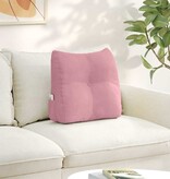 VidaXL Rugkussen Roze 45 x 24 x 50 cm Fluweel