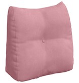VidaXL Rugkussen Roze 45 x 24 x 50 cm Fluweel