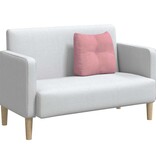 VidaXL Rugkussen Roze 45 x 24 x 50 cm Fluweel