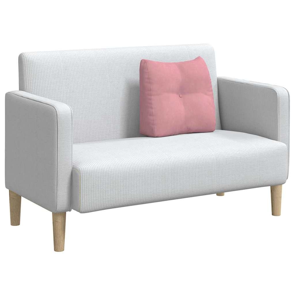 VidaXL Rugkussen Roze 45 x 24 x 50 cm Fluweel