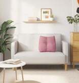 VidaXL Rugkussen Roze 45 x 24 x 50 cm Fluweel