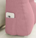 VidaXL Rugkussen Roze 45 x 24 x 50 cm Fluweel