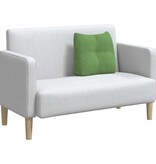 VidaXL Rugkussen Lichtgroen 45 x 24 x 50 cm Fluweel