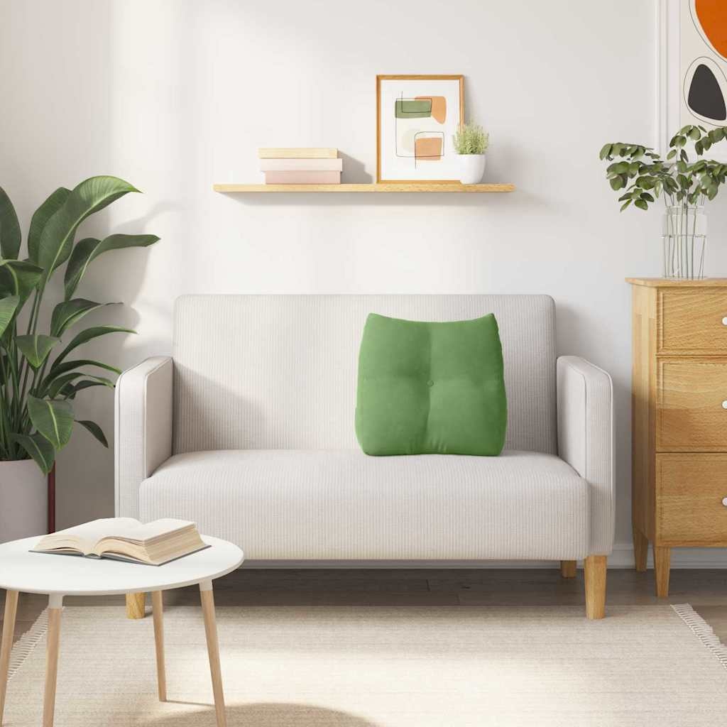 VidaXL Rugkussen Lichtgroen 45 x 24 x 50 cm Fluweel