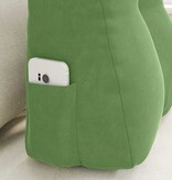 VidaXL Rugkussen Lichtgroen 45 x 24 x 50 cm Fluweel