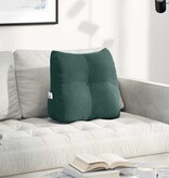 VidaXL Rugkussen Donkergroen 45 x 24 x 50 cm Fluweel