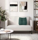 VidaXL Rugkussen Donkergroen 45 x 24 x 50 cm Fluweel