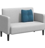 VidaXL Rugkussen Blauw 45 x 24 x 50 cm Fluweel