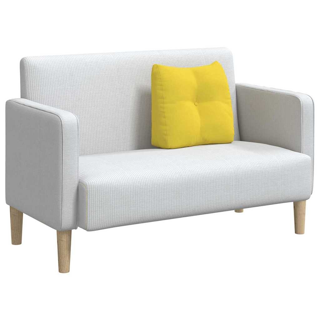 VidaXL Rugkussen Lichtgeel 45 x 24 x 50 cm Stof