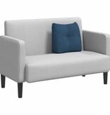 VidaXL Rugkussen Blauw 45 x 24 x 50 cm Stof