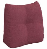 VidaXL Rugkussen Wijnrood 45 x 24 x 50 cm Stof