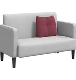 VidaXL Rugkussen Wijnrood 45 x 24 x 50 cm Stof