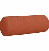 VidaXL Bolster Kussens 2 pcs Rood-oranje Ø 25 x 70 cm Katoen Stof