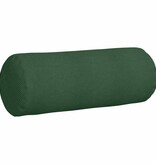 VidaXL Bolster Kussens 2 pcs Donkergroen Ø 25 x 70 cm Katoen Stof
