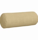 VidaXL Bolster Kussens 2 pcs Grijs groen Ø 25 x 70 cm Katoen Stof