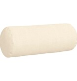 VidaXL Bolster Kussens 2 pcs Crème Ø 25 x 70 cm Katoen Stof
