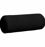VidaXL Bolster Kussens 2 pcs Zwart Ø 25 x 70 cm Microvezel Stof