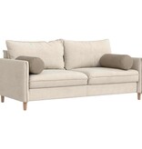 VidaXL Bolster Kussens 2 pcs Taupe Ø 25 x 70 cm Microvezel Stof