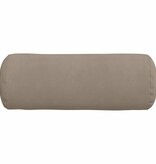 VidaXL Bolster Kussens 2 pcs Taupe Ø 25 x 70 cm Microvezel Stof
