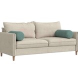 VidaXL Bolster Kussens 2 pcs Zeegroen Ø 25 x 70 cm Katoen Stof