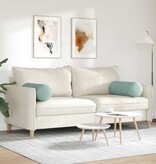 VidaXL Bolster Kussens 2 pcs Zeegroen Ø 25 x 70 cm Katoen Stof