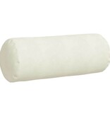 VidaXL Bolster Kussens 2 pcs Crème Ø 25 x 70 cm Katoen Stof