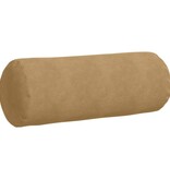 VidaXL Bolster Kussens 2 pcs Bruin Ø 25 x 70 cm Katoen Stof