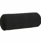 VidaXL Bolster Kussens 2 pcs Zwart Ø 25 x 70 cm Katoen Stof