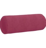 VidaXL Bolster Kussens 2 pcs Wijnrood Ø 25 x 70 cm Katoen Stof