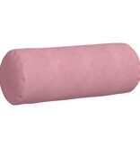 VidaXL Bolster Kussens 2 pcs Roze Ø 25 x 70 cm Katoen Stof