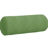 VidaXL Bolster Kussens 2 pcs Lichtgroen Ø 25 x 70 cm Katoen Stof
